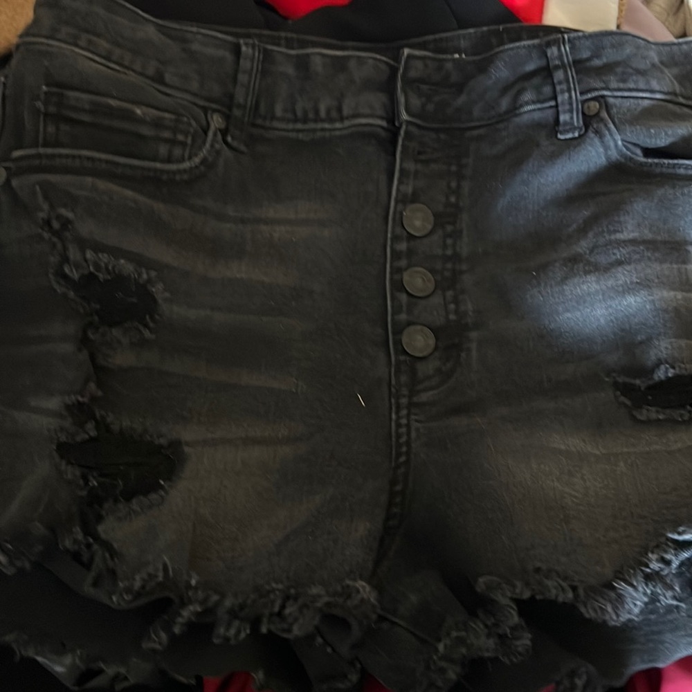 Jean shorts black